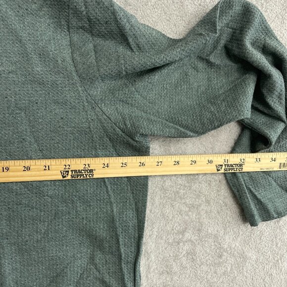 NEW English Laundry Men's XXL Green Long-Sleeve Crew Neck Waffle Knit Sweatshirt - Picture 9 of 11